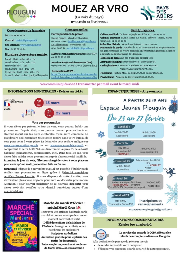 Mouez ar Vro du 13 février 2026