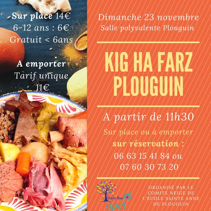 😋Kig Ha Farz à Plouguin dima