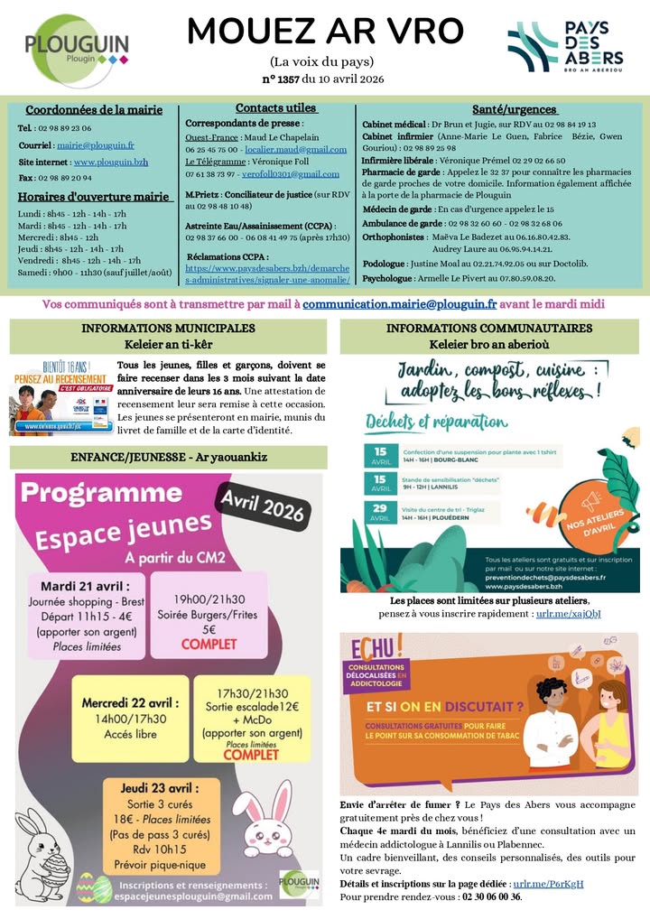Mouez ar Vro du 10 avril 2026