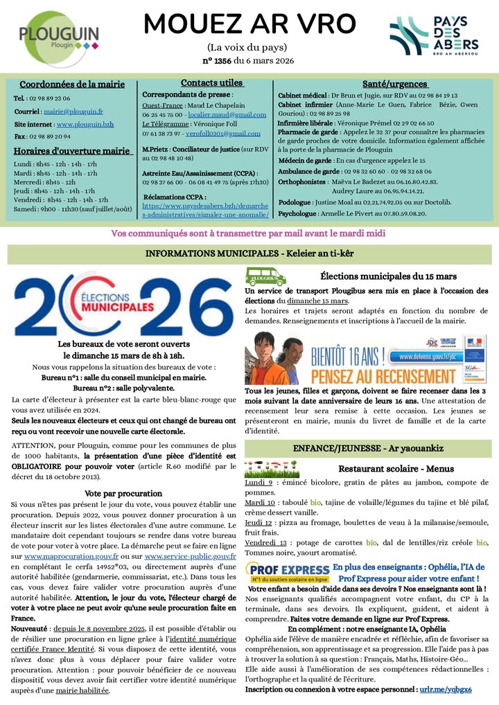 Mouez ar Vro du 6 mars 2026