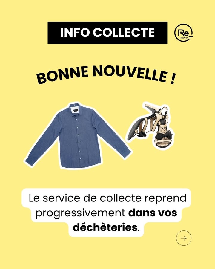 Reprise de la collecte du textil