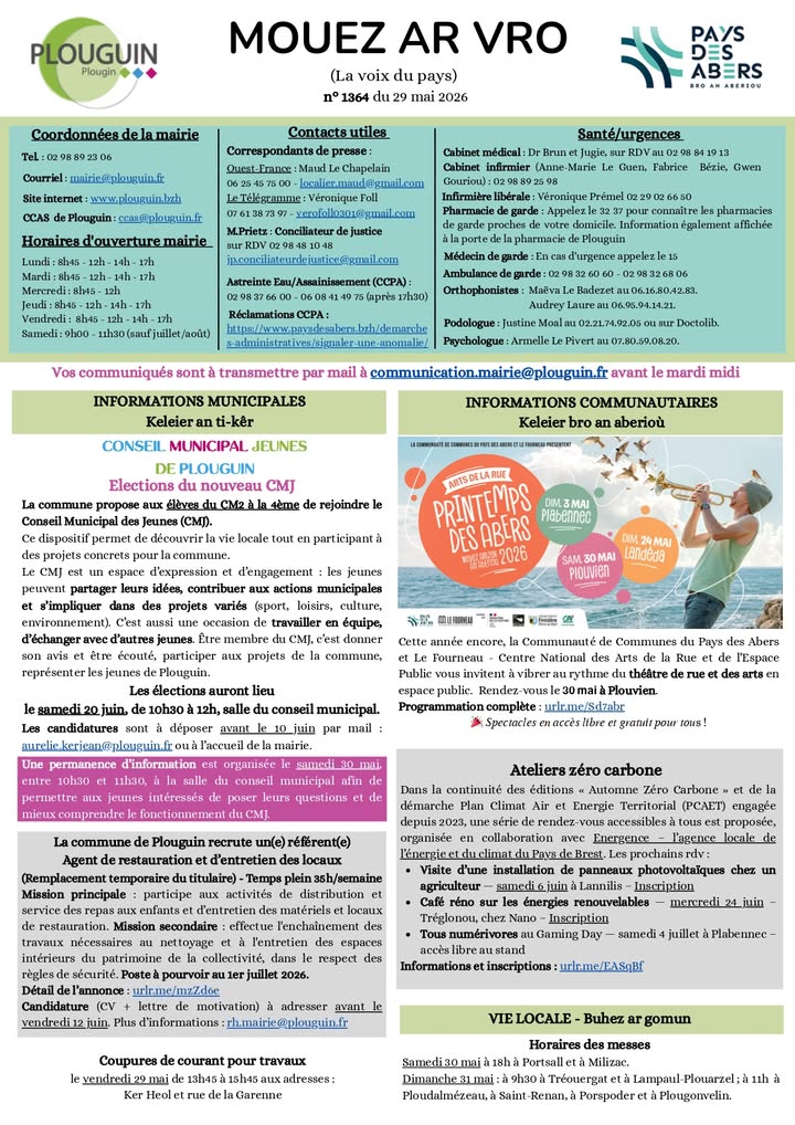Mouez ar Vro du 29 mai 2026