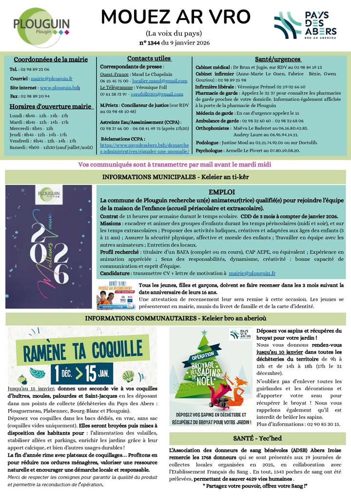 Mouez ar Vro du 9 janvier 2026