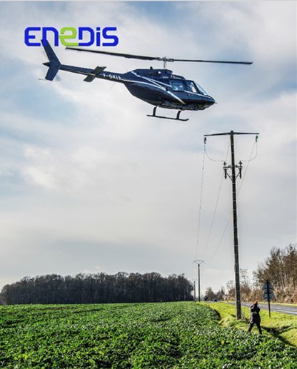 Un hélicoptère de la société