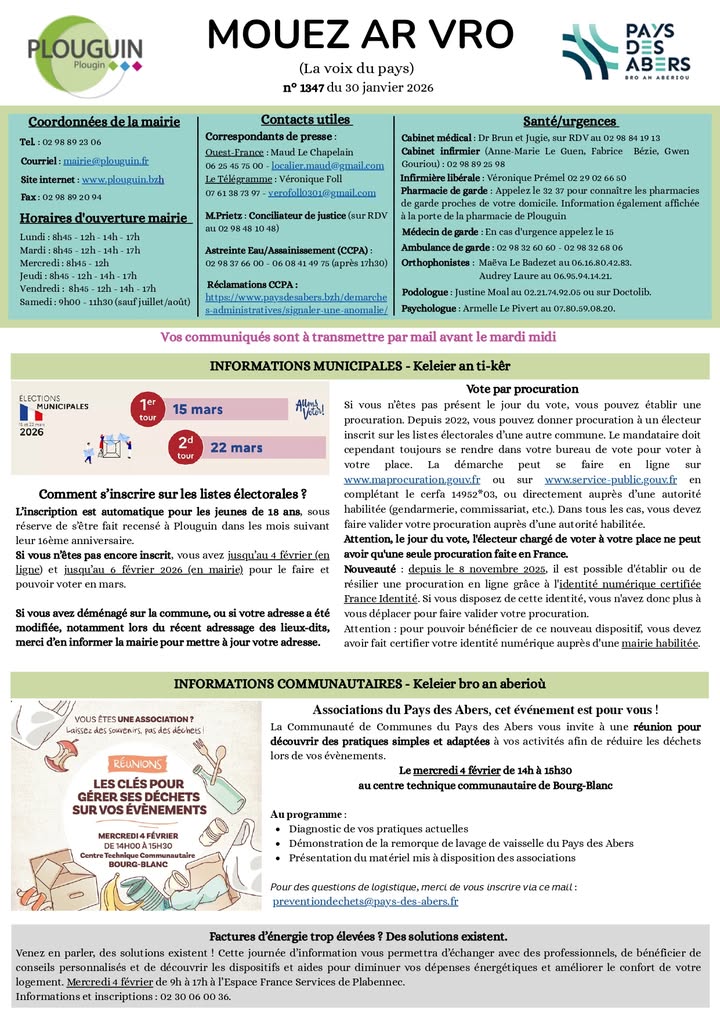 Mouez ar Vro du 30 janvier 2026