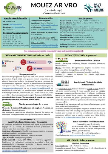 Mouez ar Vro 1351 du 27 février 2026